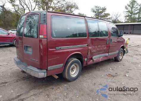 2002 Chevrolet Express z USA, uszkodzony, nr VIN 1GNFG15M621148116